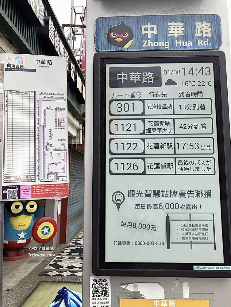 花蓮市區公車、花蓮轉運站北花線客運搭乘實測