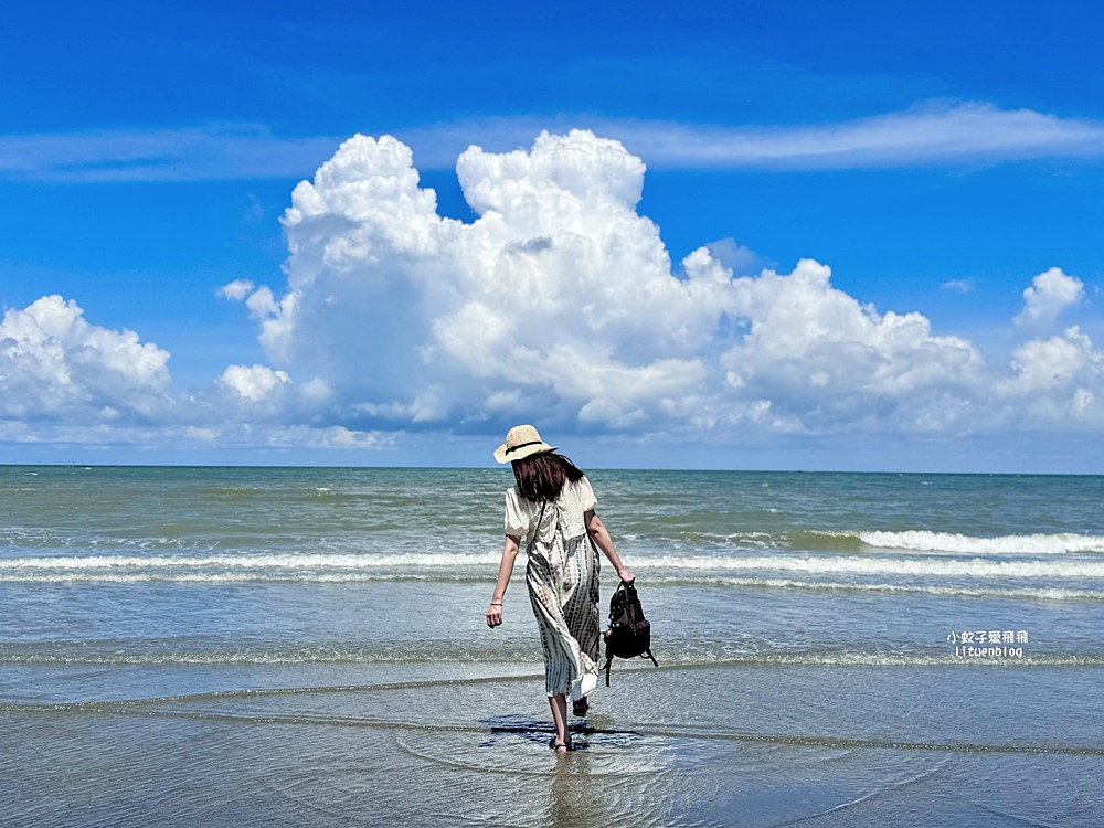 嘉義布袋好美寮自然保護區好美寮濕地，天空之鏡水漾森林體驗下海挖蛤蜊