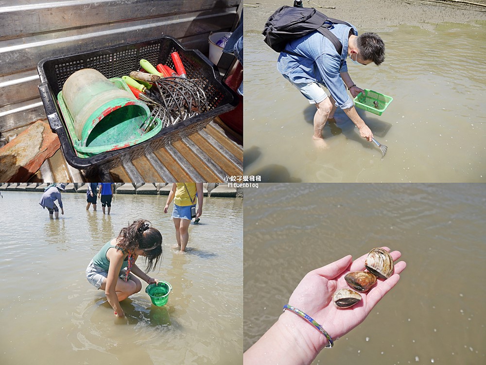 嘉義布袋好美寮自然保護區好美寮濕地，天空之鏡水漾森林體驗下海挖蛤蜊