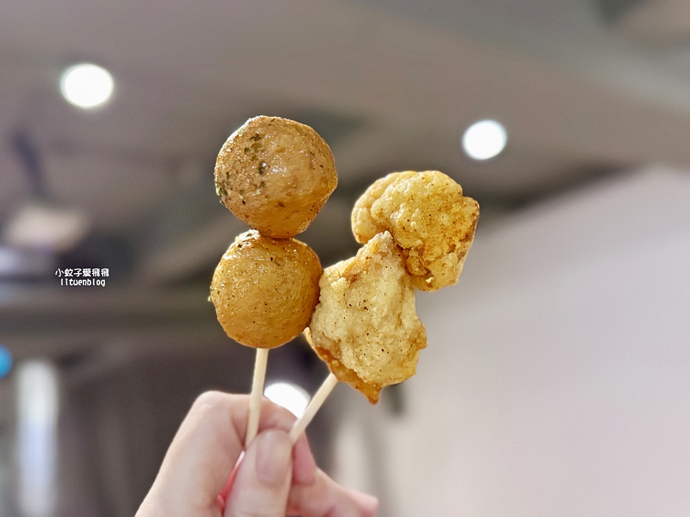 高雄六合夜市美食超過50年烤肉之家&鄭老牌木瓜牛奶，鹽酥杏鮑菇麻辣魚蛋