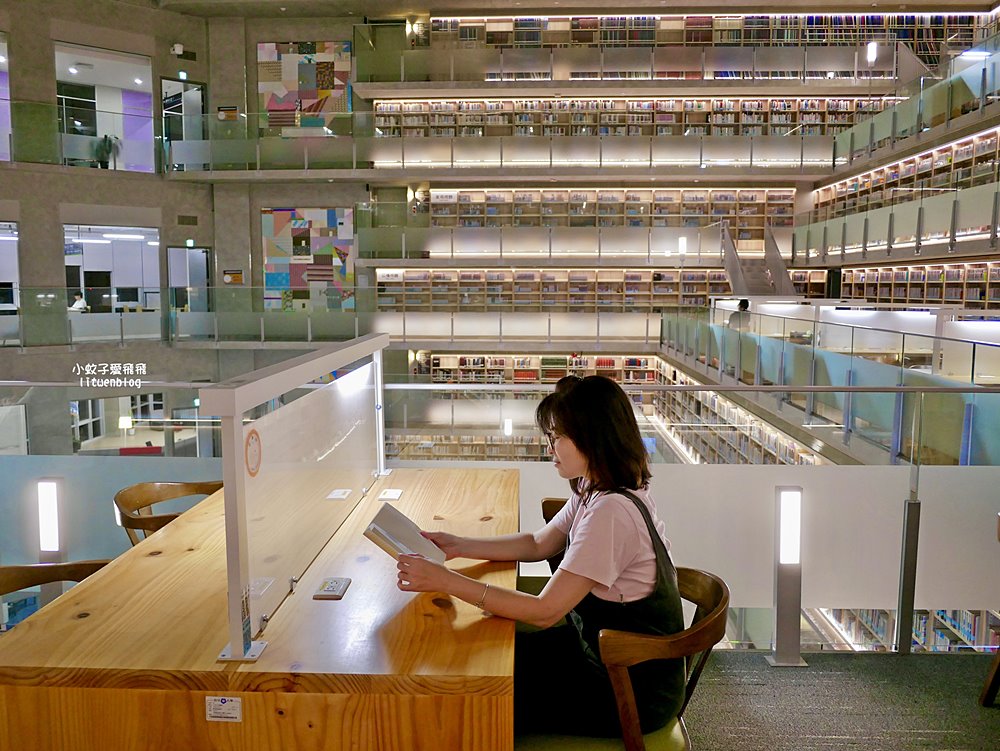 政治大學「達賢圖書館」湖濱山景校園&超絕美圖書館