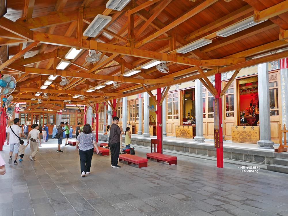 北投景點「行天宮北投分宮」造景優美遠眺關渡平原，還有附設圖書館