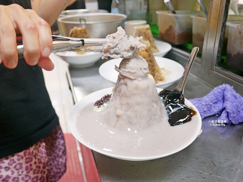 木柵冰店「木柵製冰所」芋泥瀑布刨冰太犯規，還免費加冰煉乳黑糖水