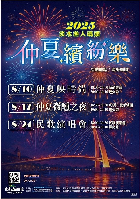 2025漁人碼頭煙火10分鐘璀璨花火,交通管制與最佳觀賞點 2025漁人碼頭煙火10分鐘璀璨花火,交通管制與最佳觀賞點