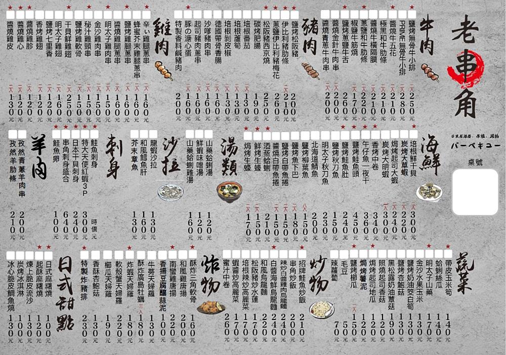 三重美食「老串角居酒屋三重店」超過百道料理，聚餐小酌深夜食堂首選