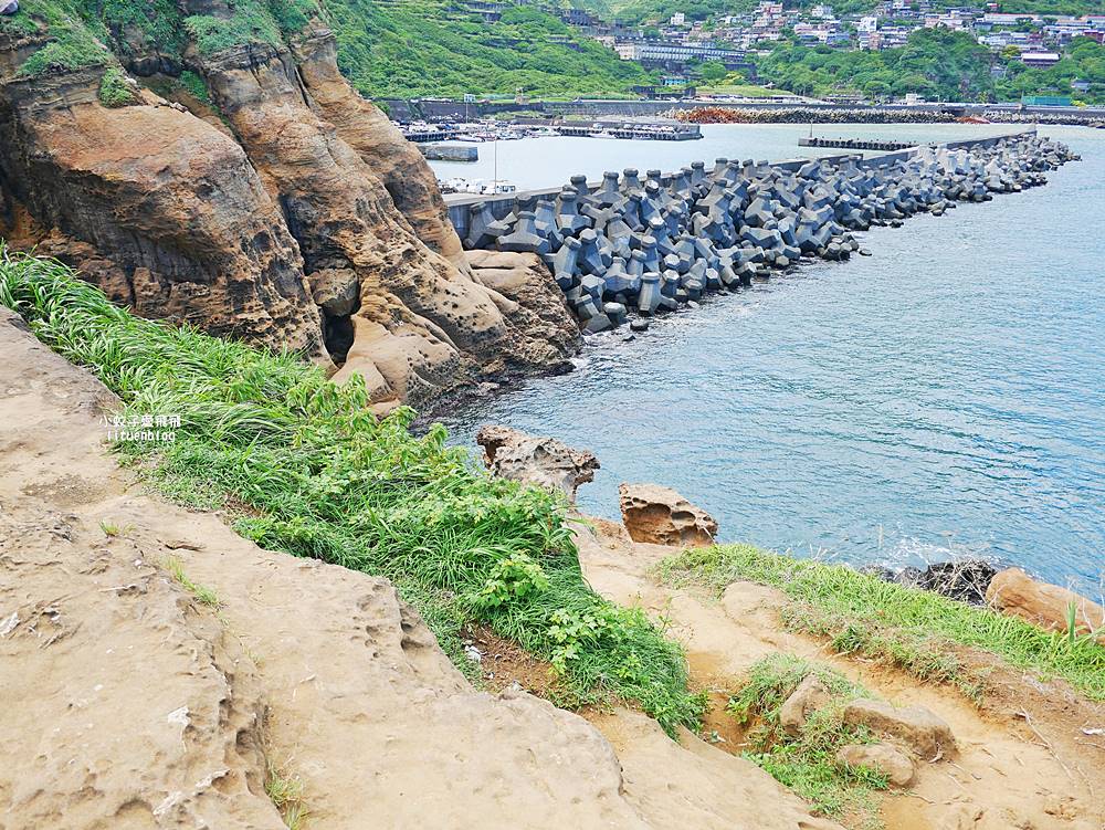 水湳洞秘境「大野狼與小綿羊岩」動感優美的天然海蝕岩ig熱點