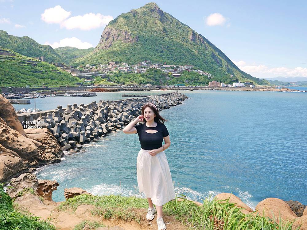 水湳洞秘境「大野狼與小綿羊岩」動感優美的天然海蝕岩ig熱點