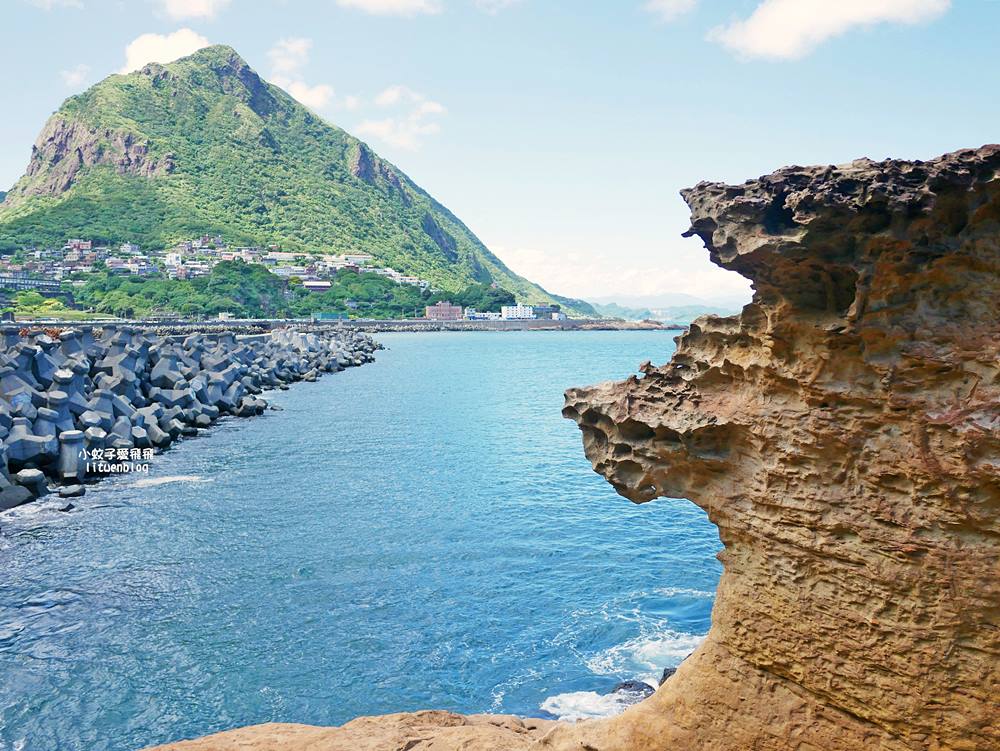 水湳洞秘境「大野狼與小綿羊岩」動感優美的天然海蝕岩ig熱點
