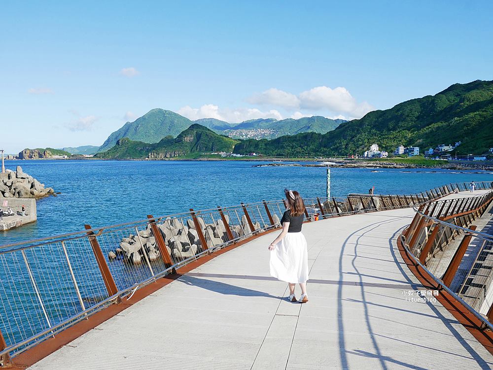 望海巷跨海景觀橋、八斗子車站北台灣最美的跨海自行車步道與鐵道