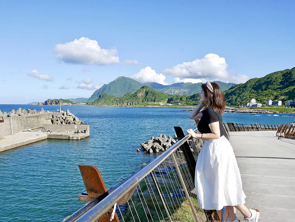 望海巷跨海景觀橋、八斗子車站北台灣最美的跨海自行車步道與鐵道