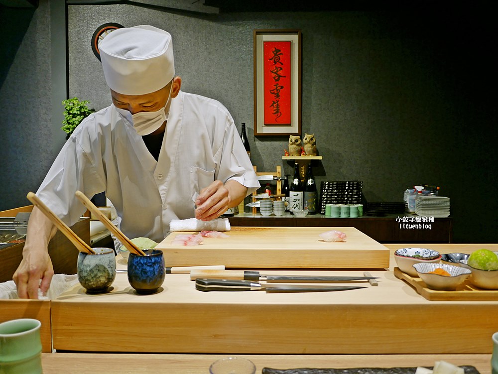 內湖湖光市場「仁壽司」無菜單板前壽司料理，無菜單板前壽司料理都是主顧客