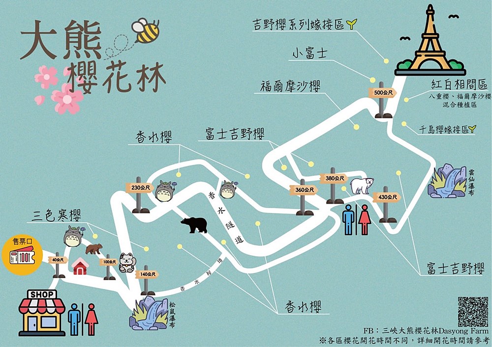 三峽賞櫻景點「大熊櫻花林」新北最絕美壯觀櫻花林，交通門票參觀指南