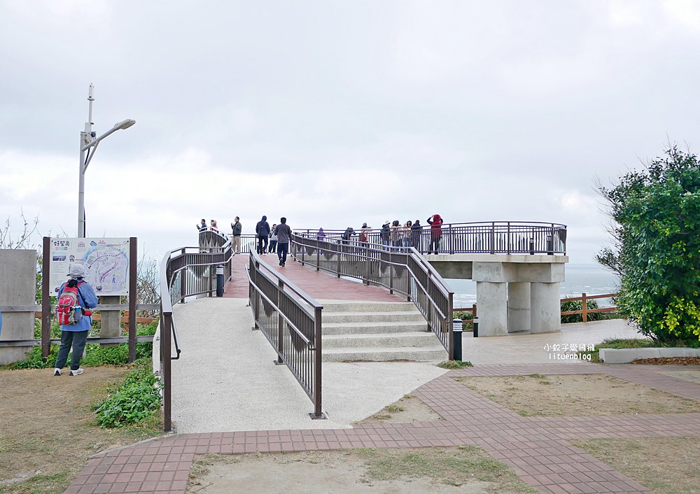 苗栗景點「後龍好望角風景區」海岸線、風力發電機、火車鐵道超遼闊無敵大景
