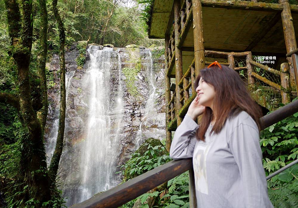 三峽景點「滿月圓國家森林遊樂區」滿月圓瀑布&彩虹乍現處女瀑布，柳杉林生態豐富放鬆養心