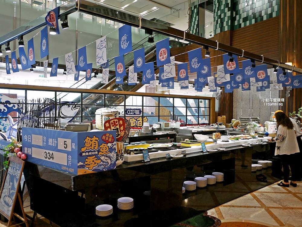 大直美食豐FOOD海陸百匯下午茶2小時吃到飽，壽星四人同行平日一人免費